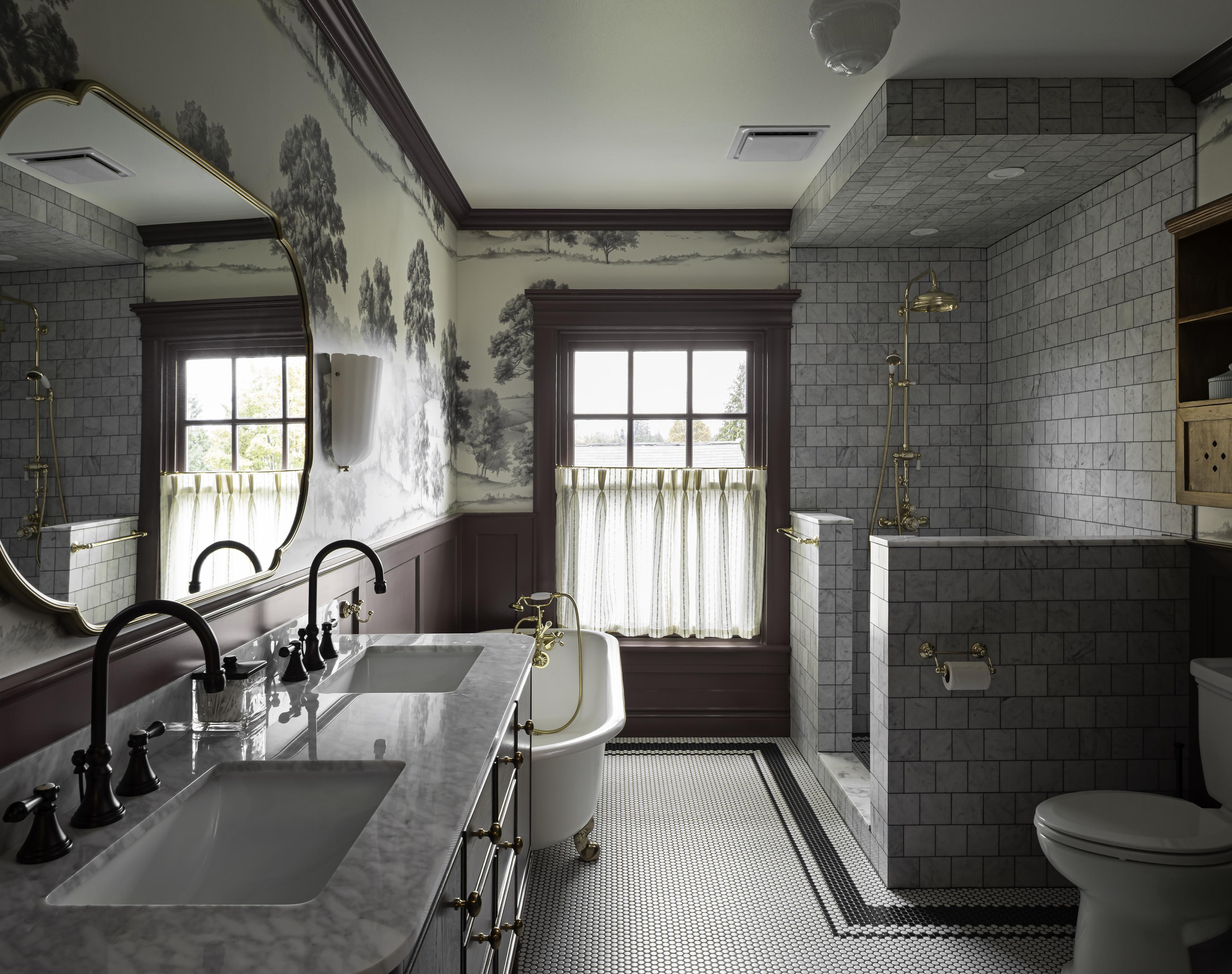 Edmonds bathroom remodel with walk-in shower